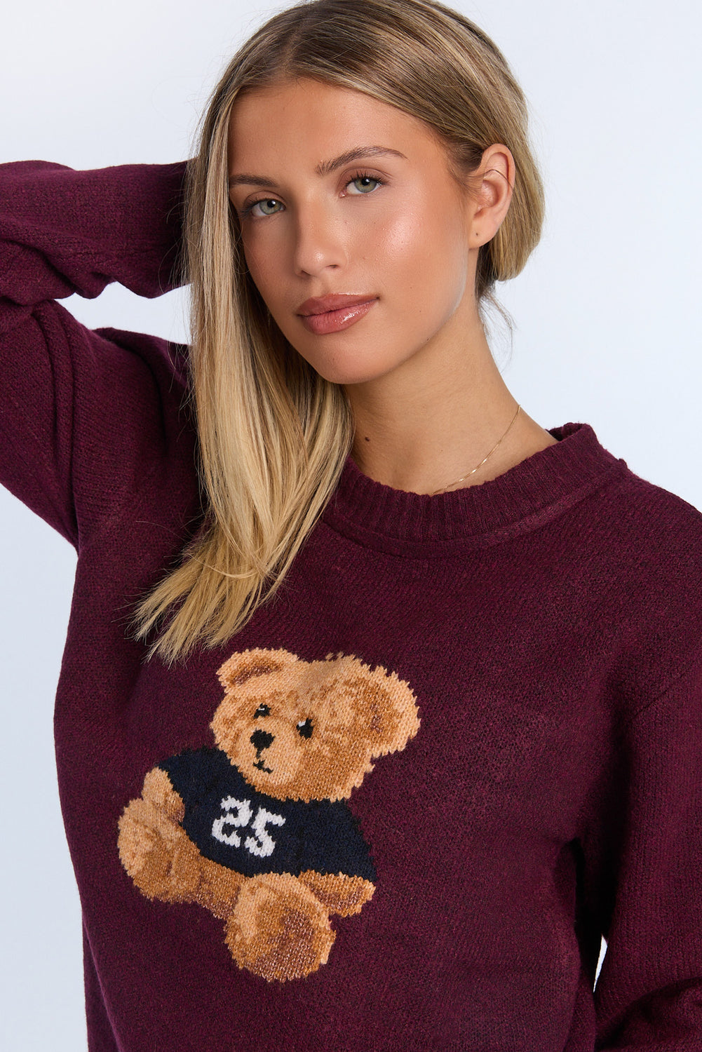 Graphic Flat Knit Crewneck Sweater Graphic Flat Knit Crewneck Sweater