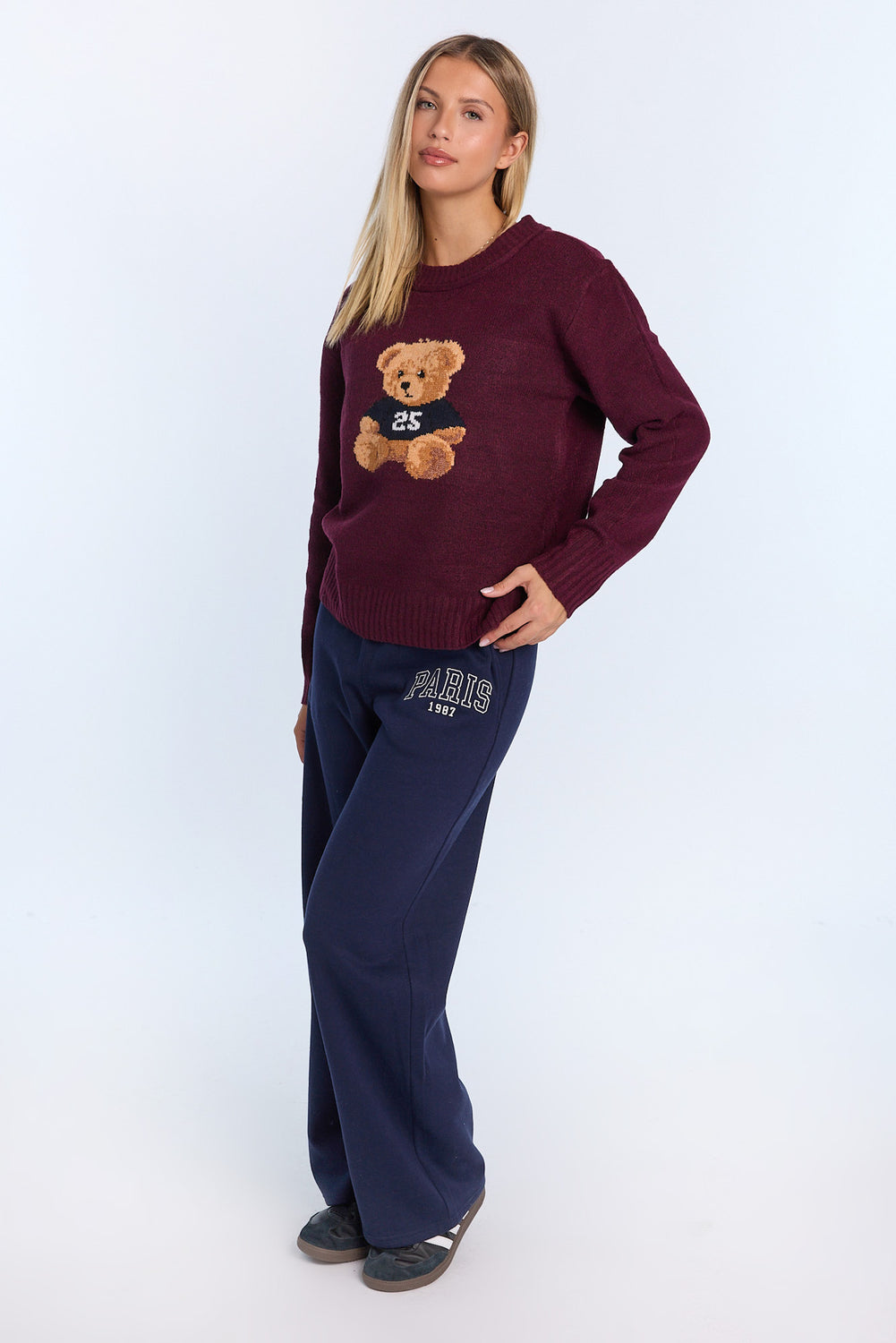 Graphic Flat Knit Crewneck Sweater Graphic Flat Knit Crewneck Sweater