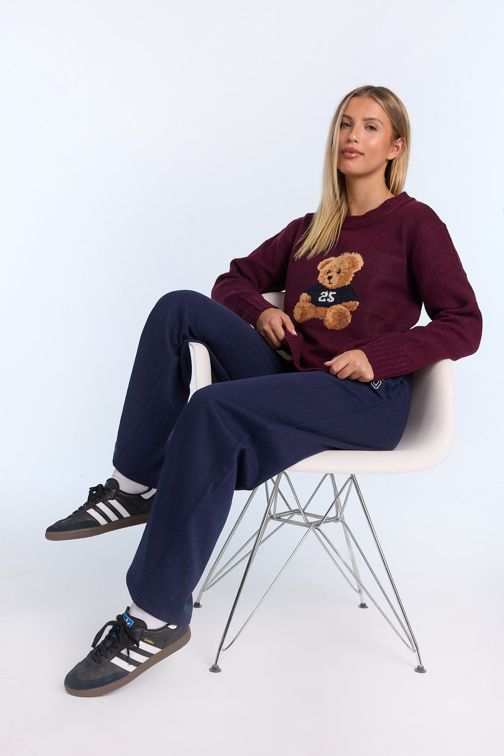 Chandail ras du cou en tricot plat Chandail ras du cou en tricot plat
