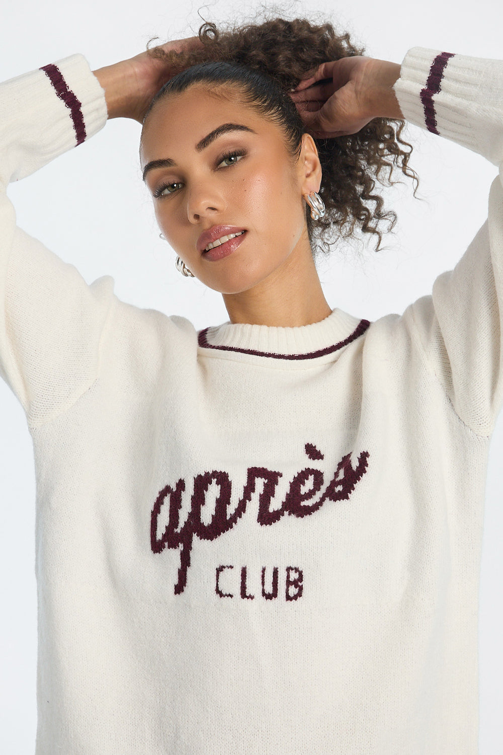 Graphic Flat Knit Crewneck Sweater Graphic Flat Knit Crewneck Sweater