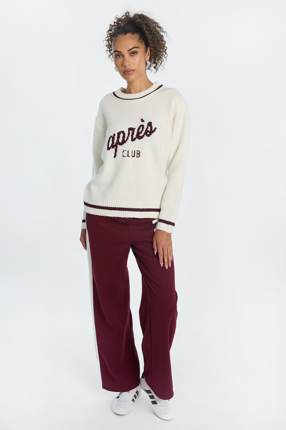 Graphic Flat Knit Crewneck Sweater Graphic Flat Knit Crewneck Sweater