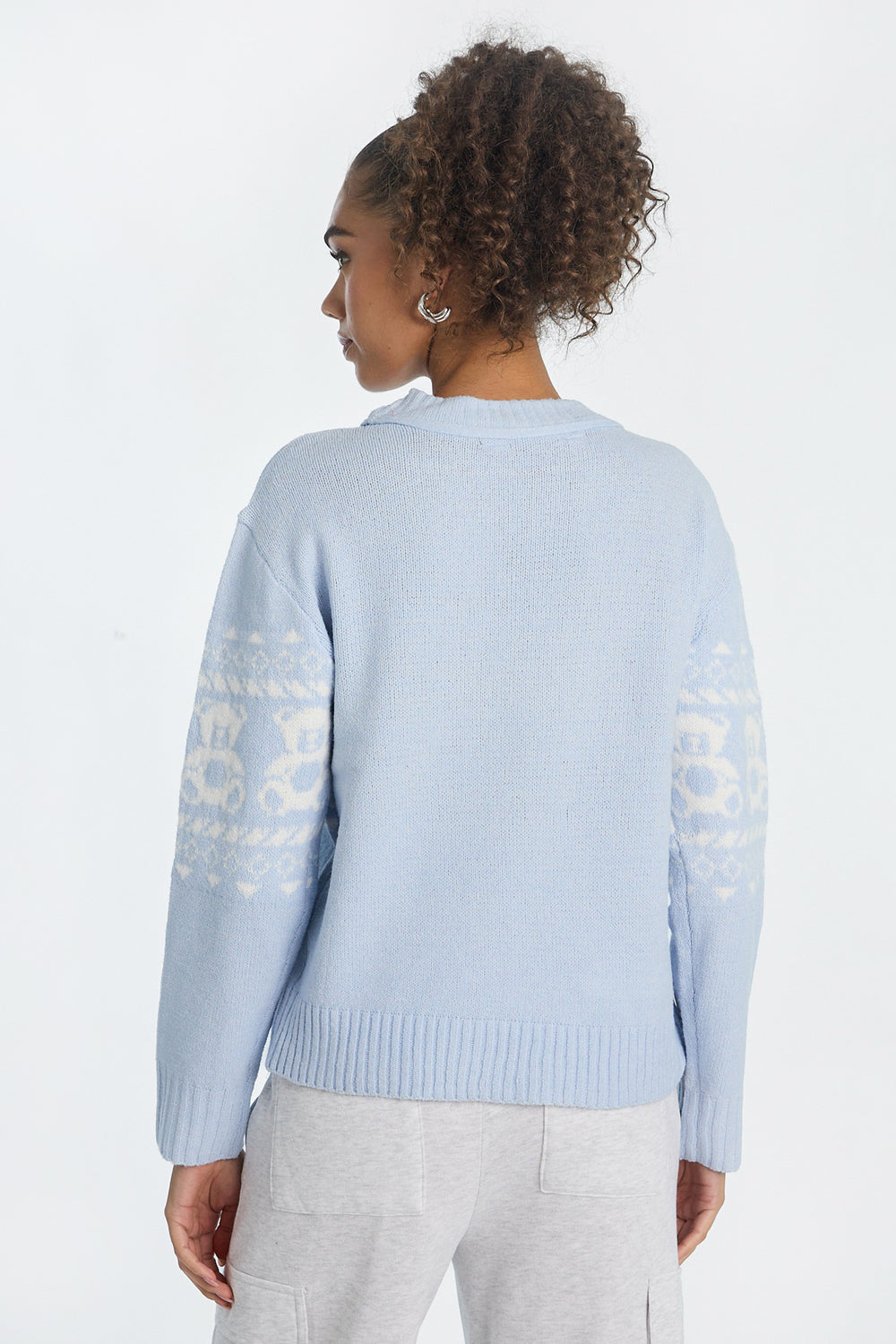 Graphic Flat Knit Crewneck Sweater Graphic Flat Knit Crewneck Sweater