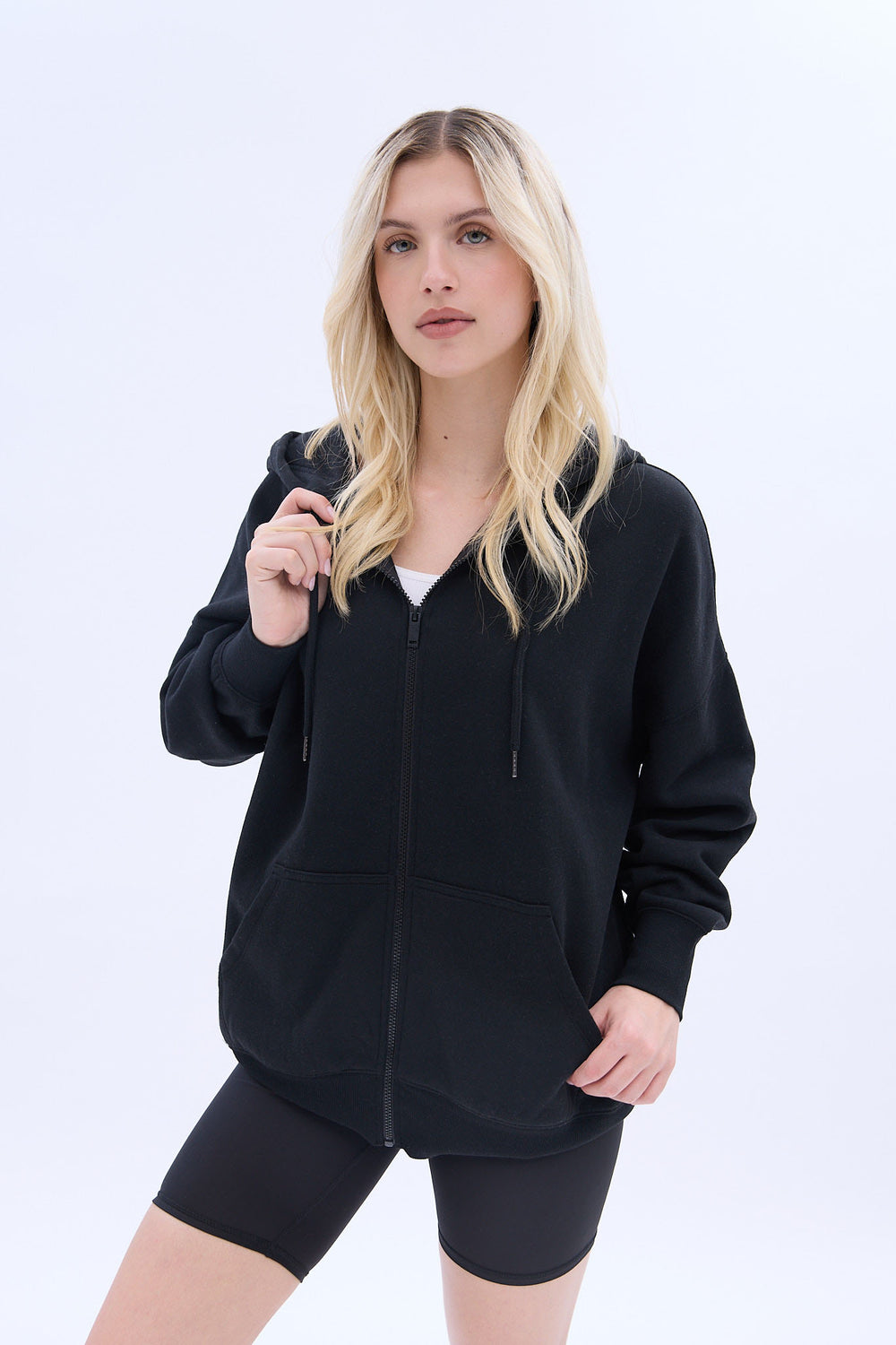 UNPLUG Oversized Zip-Up Hoodie UNPLUG Oversized Zip-Up Hoodie