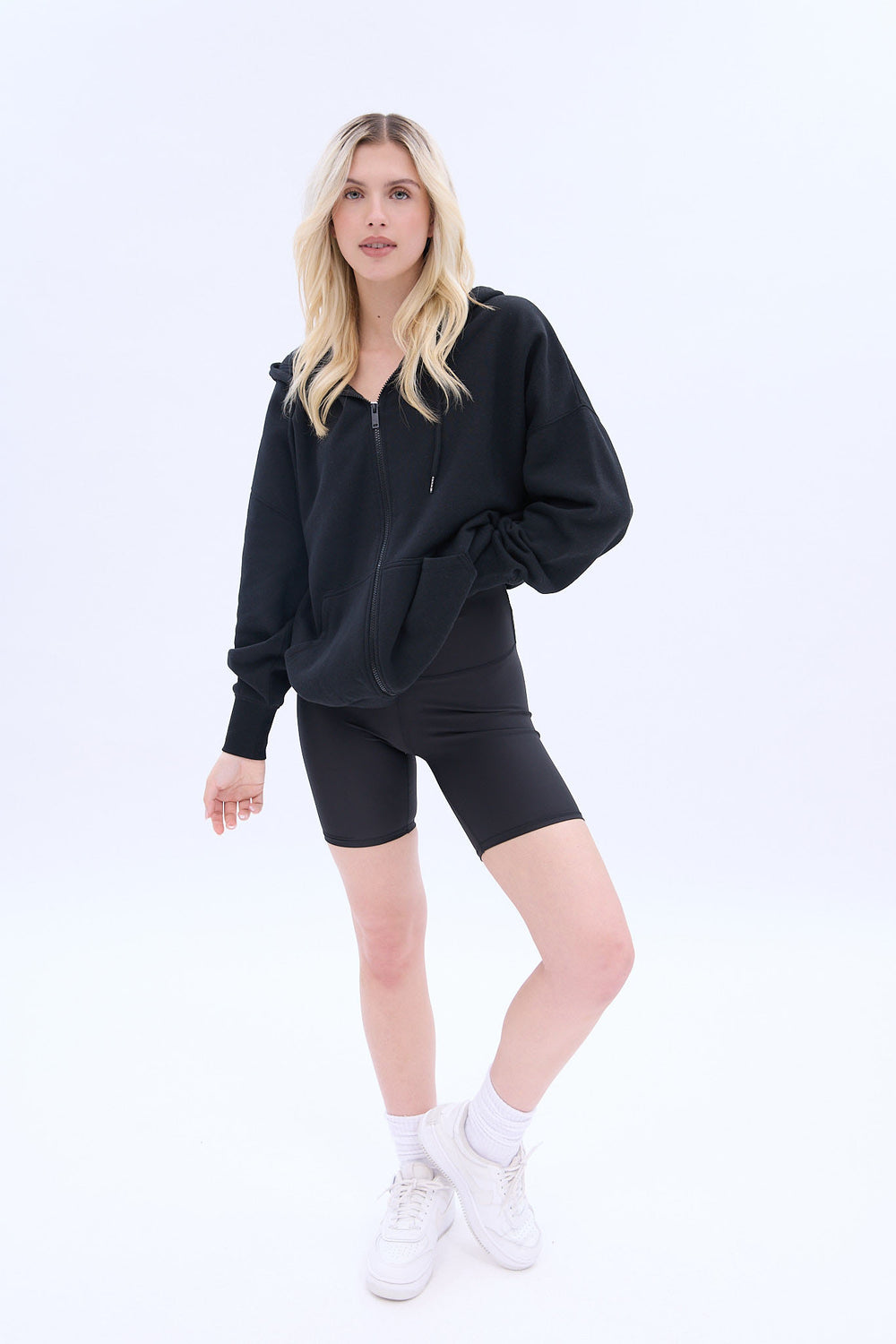 UNPLUG Oversized Zip-Up Hoodie UNPLUG Oversized Zip-Up Hoodie