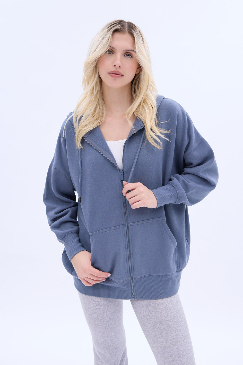 UNPLUG Oversized Zip-Up Hoodie UNPLUG Oversized Zip-Up Hoodie