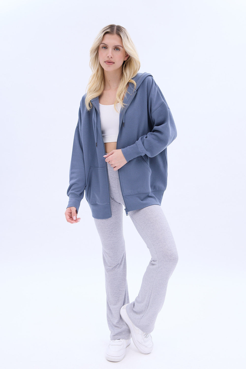 UNPLUG Oversized Zip-Up Hoodie UNPLUG Oversized Zip-Up Hoodie