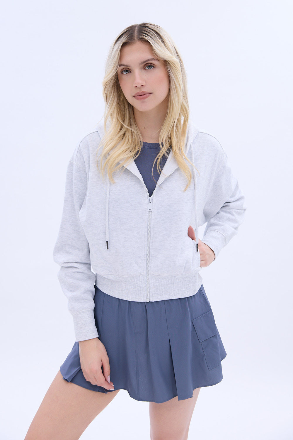 UNPLUG Midi Zip-Up Hoodie UNPLUG Midi Zip-Up Hoodie