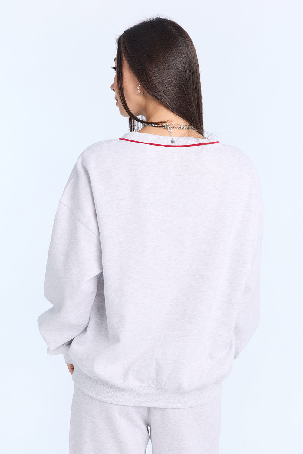 Graphic V-Neck Sweatshirt Graphic V-Neck Sweatshirt