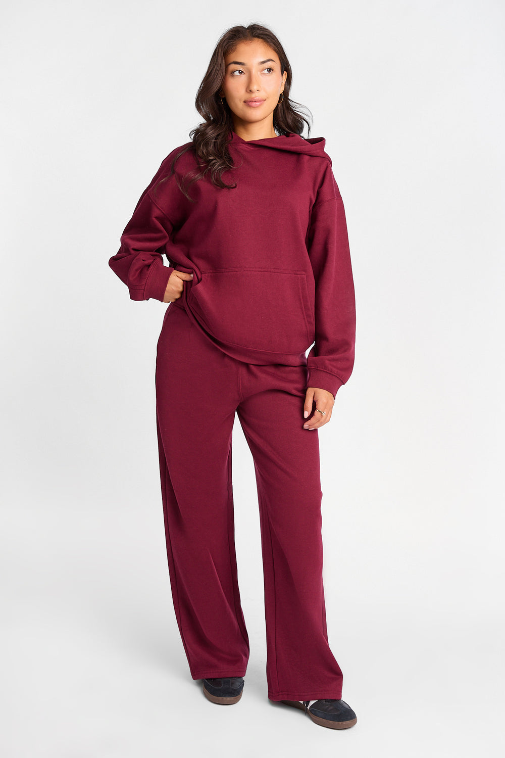 Pantalon de survêtement en molleton ample Pantalon de survêtement en molleton ample