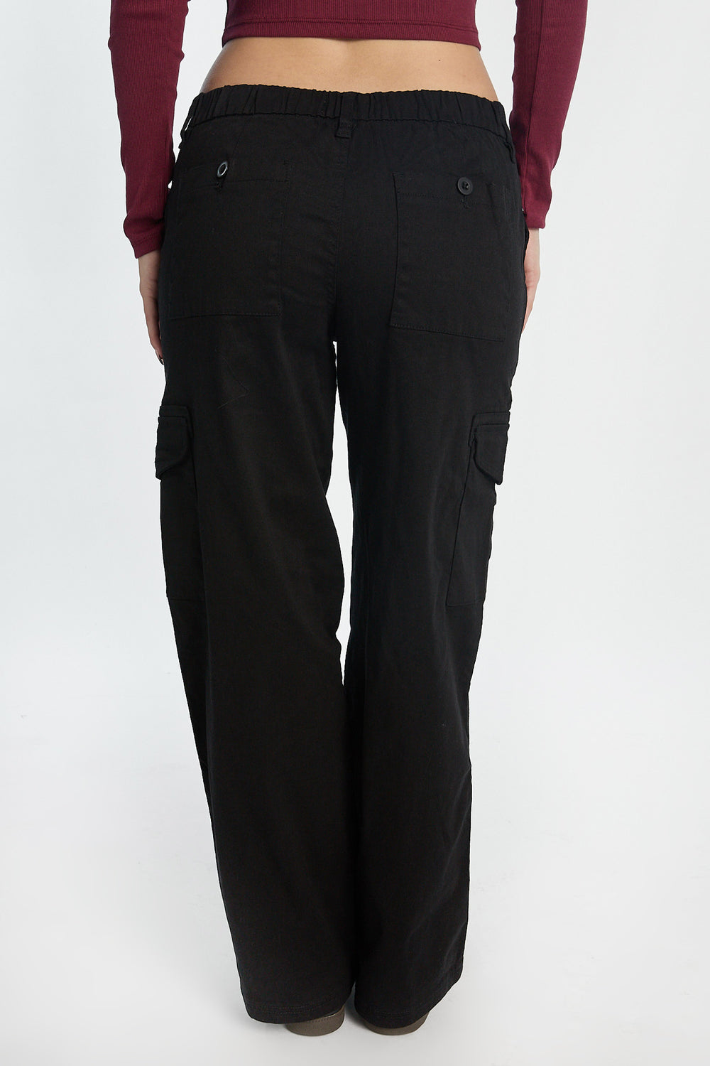 Pantalon cargo ample taille haute Pantalon cargo ample taille haute