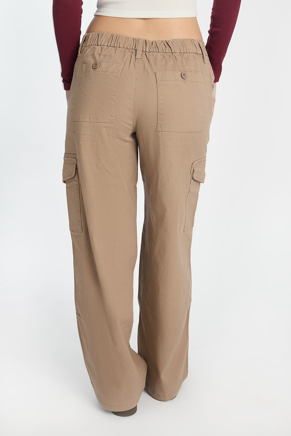 Pantalon cargo ample taille haute Pantalon cargo ample taille haute