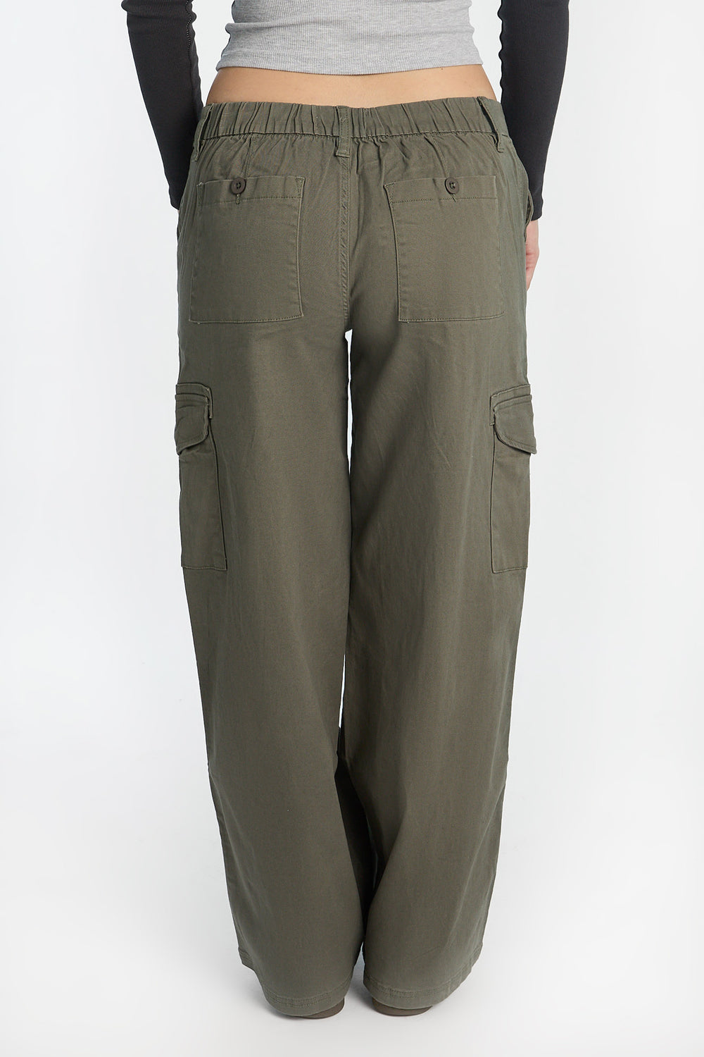 Pantalon cargo ample taille haute Pantalon cargo ample taille haute