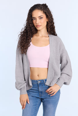 Cardigan en tricot à ouverture devant