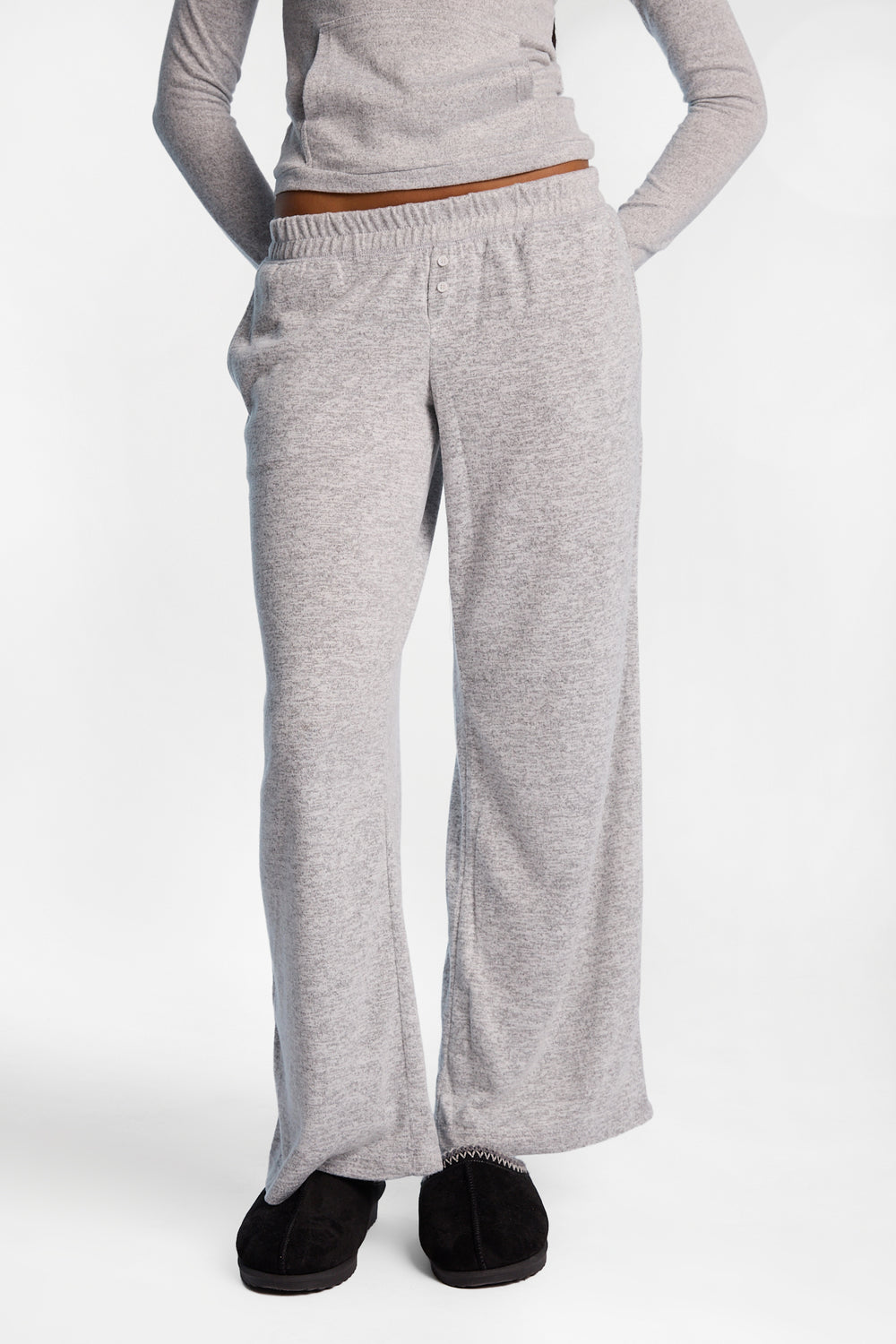 Pantalon détente super doux à jambes larges Pantalon détente super doux à jambes larges