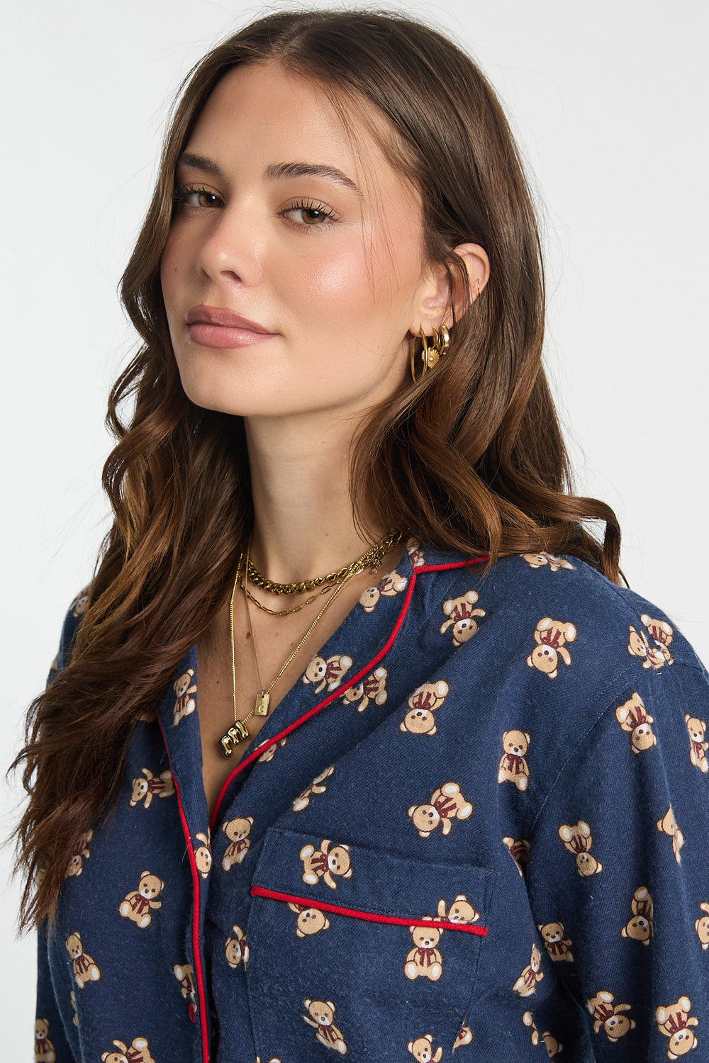 Flannel Button-Up Pajama Shirt Flannel Button-Up Pajama Shirt