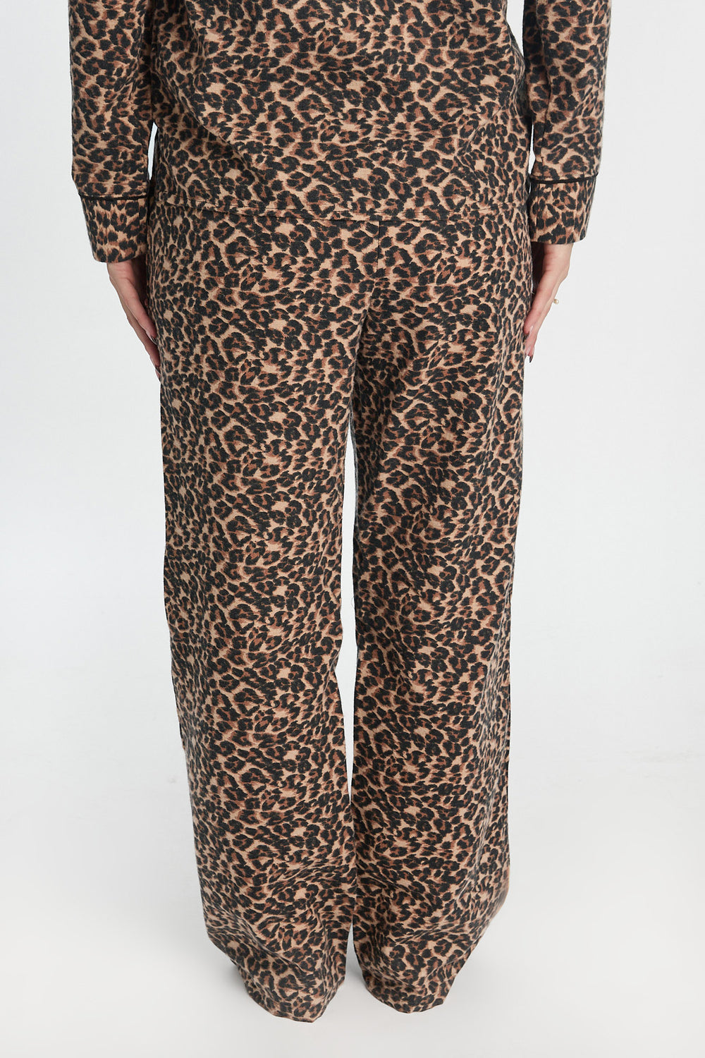 Pantalon de pyjama en flanelle à jambe large Pantalon de pyjama en flanelle à jambe large