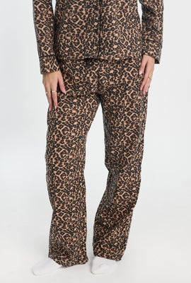 Flannel Wide-Leg Pajama Pant