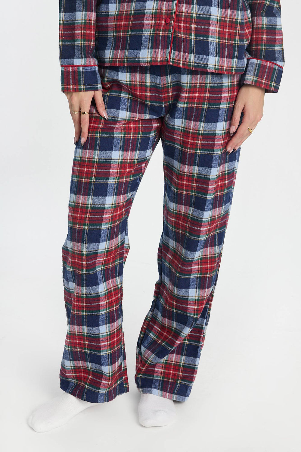 Pantalon de pyjama en flanelle à jambe large Pantalon de pyjama en flanelle à jambe large