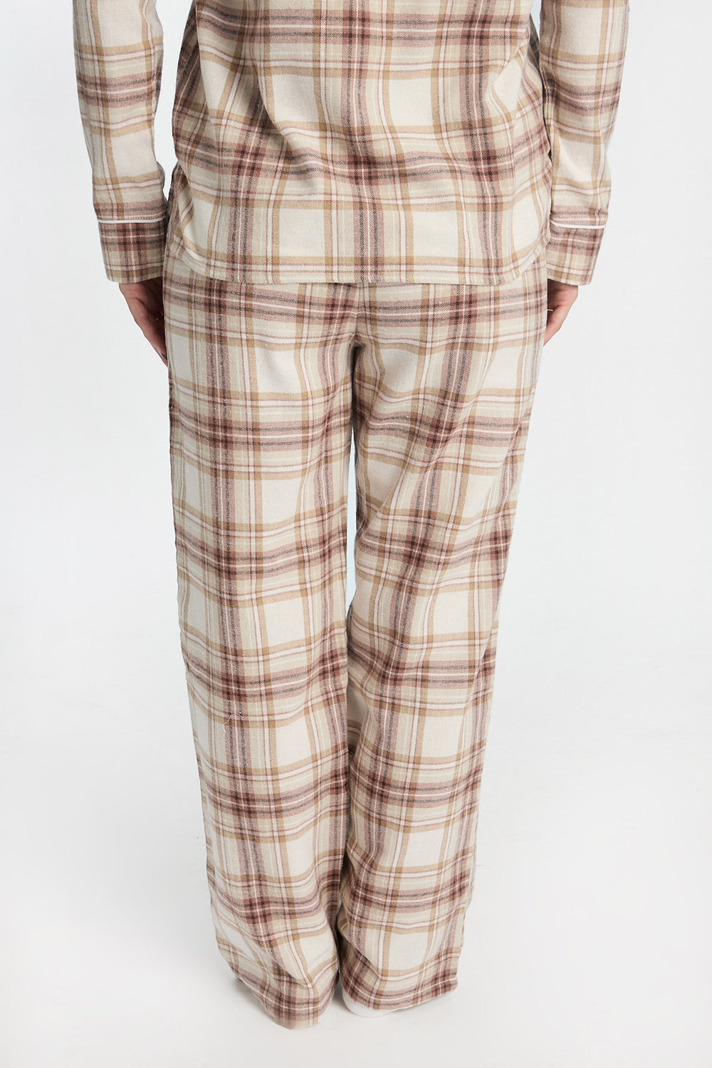 Pantalon de pyjama en flanelle à jambe large Pantalon de pyjama en flanelle à jambe large