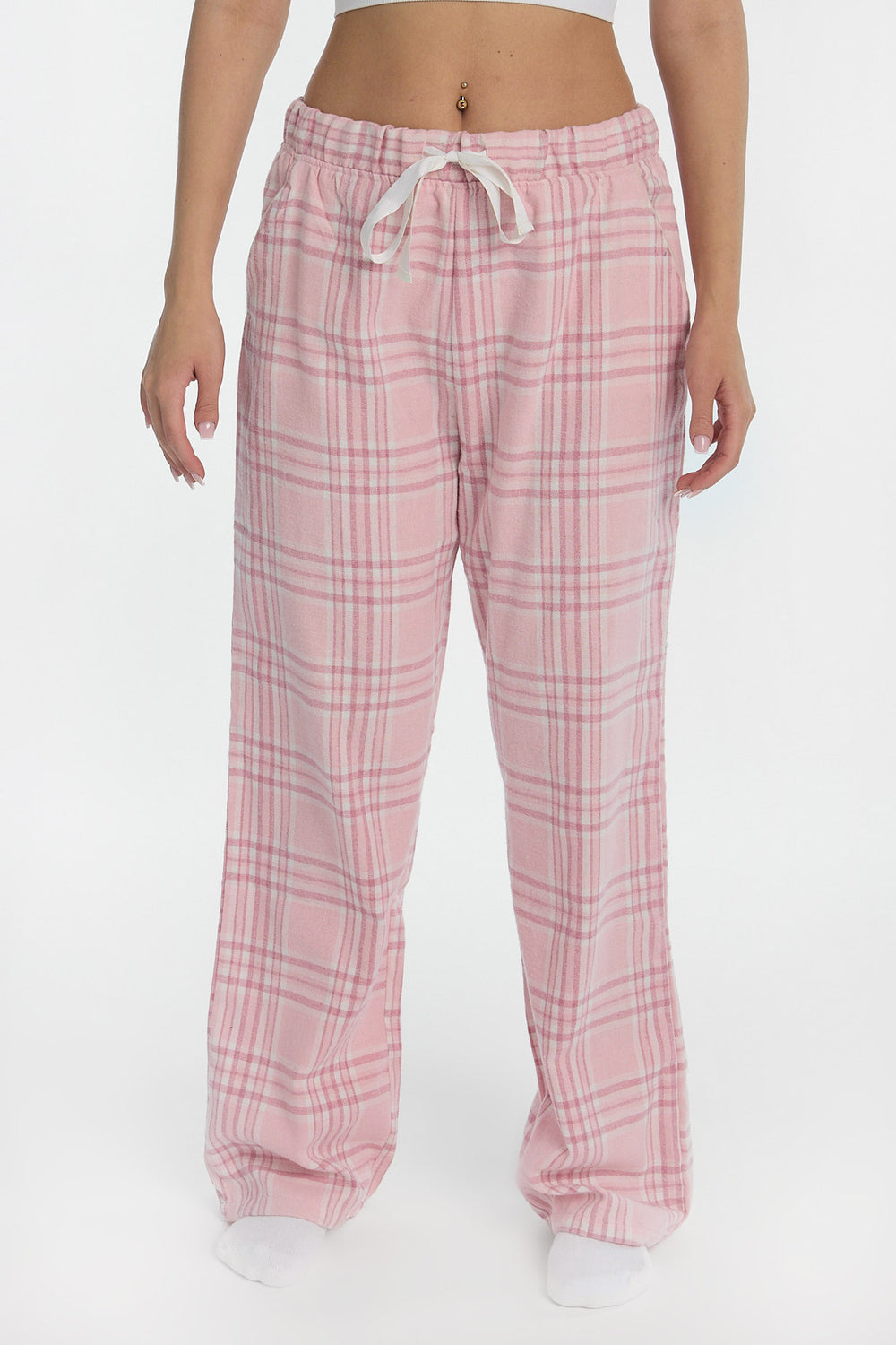 Pantalon de pyjama en flanelle à jambe large Pantalon de pyjama en flanelle à jambe large