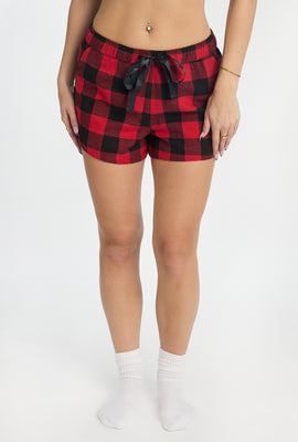 Short de pyjama en flanelle