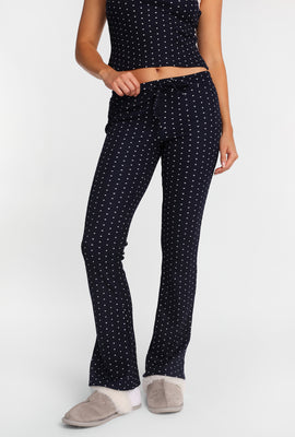Waffle Knit Bootcut Pajama Pants