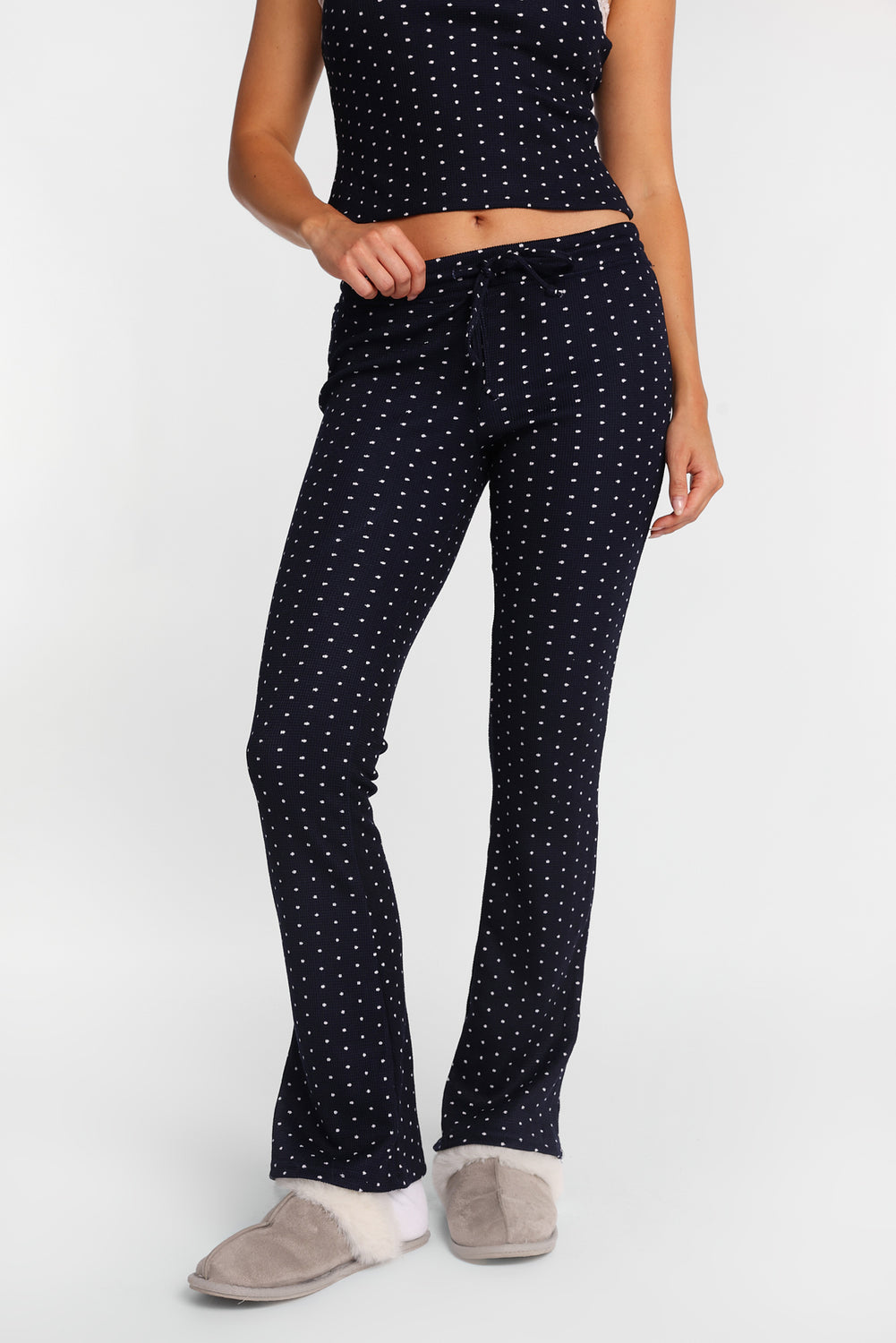 Waffle Knit Bootcut Pajama Pants Waffle Knit Bootcut Pajama Pants