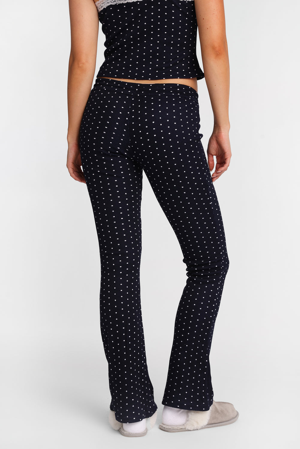 Waffle Knit Bootcut Pajama Pants Waffle Knit Bootcut Pajama Pants