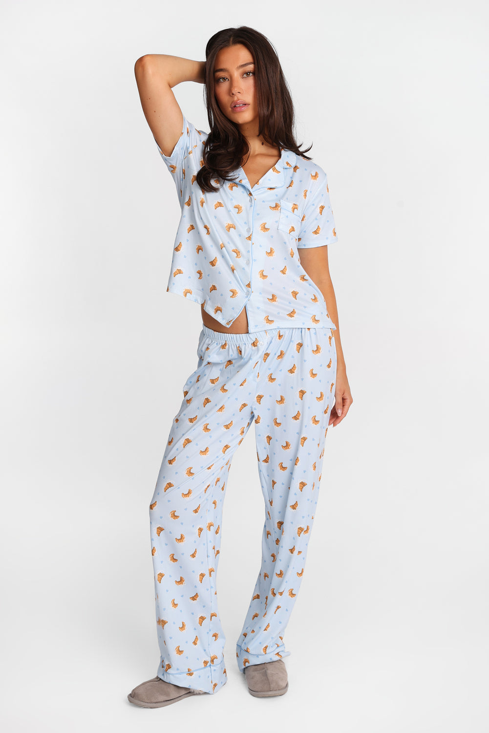 Graphic Super Soft Pajama Dad Shirt & Pants 2-Piece Set Graphic Super Soft Pajama Dad Shirt & Pants 2-Piece Set