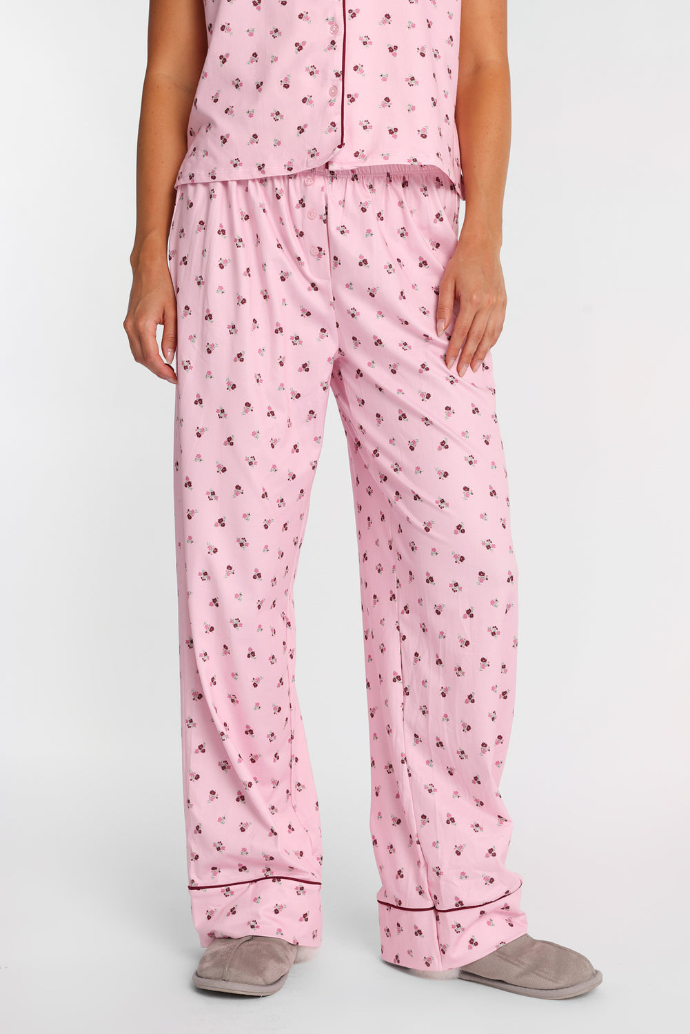 Ensemble chemise et pantalon pyjama coupe Dad Super Doux imprimé Ensemble chemise et pantalon pyjama coupe Dad Super Doux imprimé