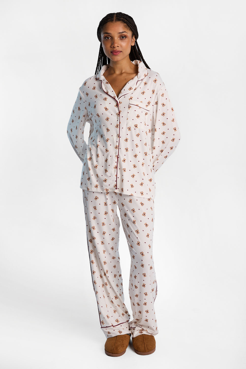Super Soft Pajama Dad Long Sleeve Shirt & Pants 2-Piece Set Super Soft Pajama Dad Long Sleeve Shirt & Pants 2-Piece Set