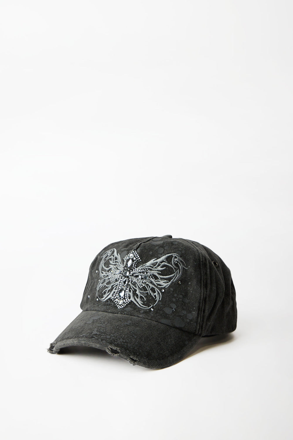 Butterfly Cross Rhinestone Cap Butterfly Cross Rhinestone Cap