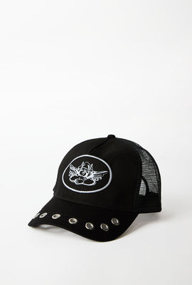 Angel Embroidered Trucker Cap