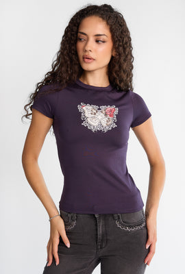 T-shirt super doux papillon