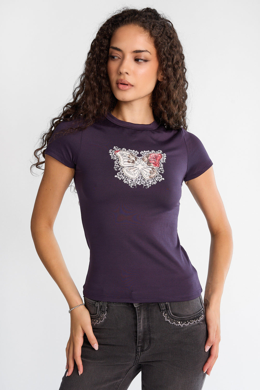 T-shirt super doux papillon T-shirt super doux papillon
