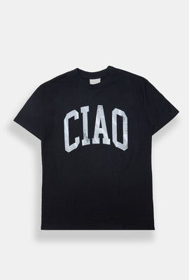 Ciao Tree Camo Graphic Boyfriend Tee