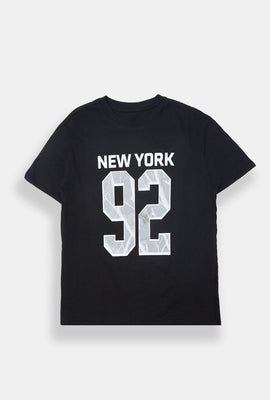 New York '92 Tree Camo Graphic Boyfriend Tee