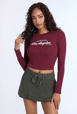 Los Angeles Graphic Long Sleeve Baby Tee