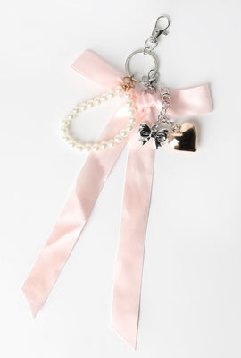 Porte-clés orné d'un noeud en ruban