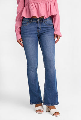 Jean semi-évasé taille basse