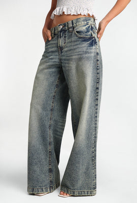 Jean ultra-ample taille basse