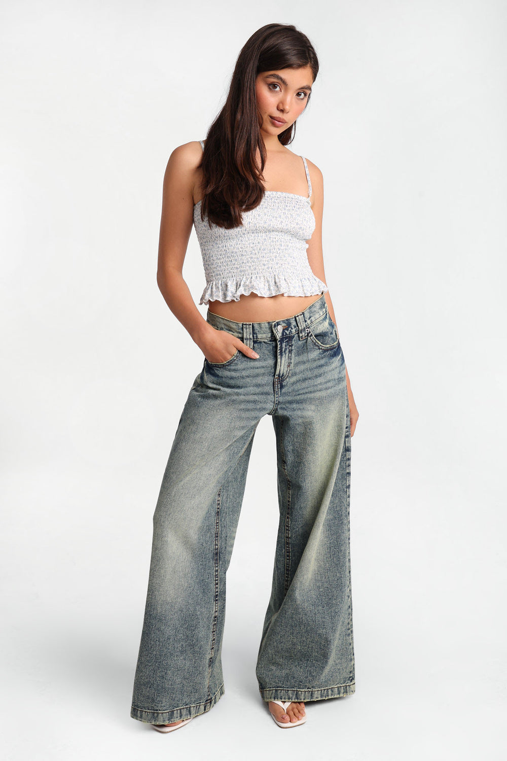 Jean ultra-ample taille basse Jean ultra-ample taille basse