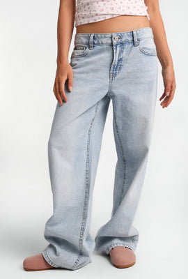 Jean ample taille basse