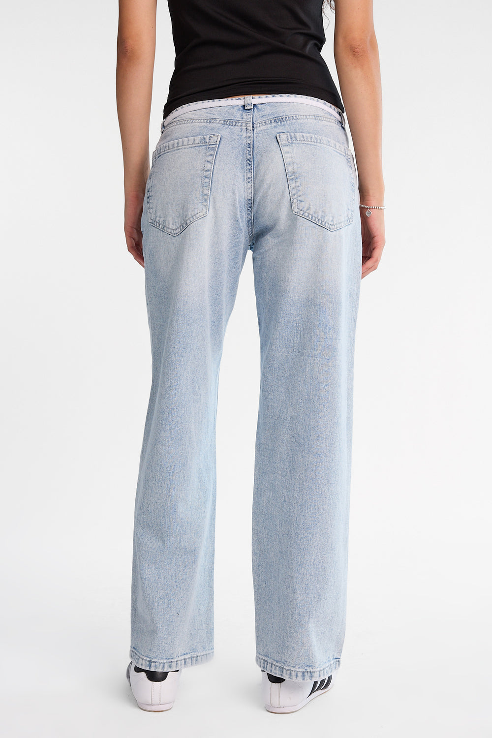 Chloe Low Rise Shoelace Belt Baggy Jeans Chloe Low Rise Shoelace Belt Baggy Jeans