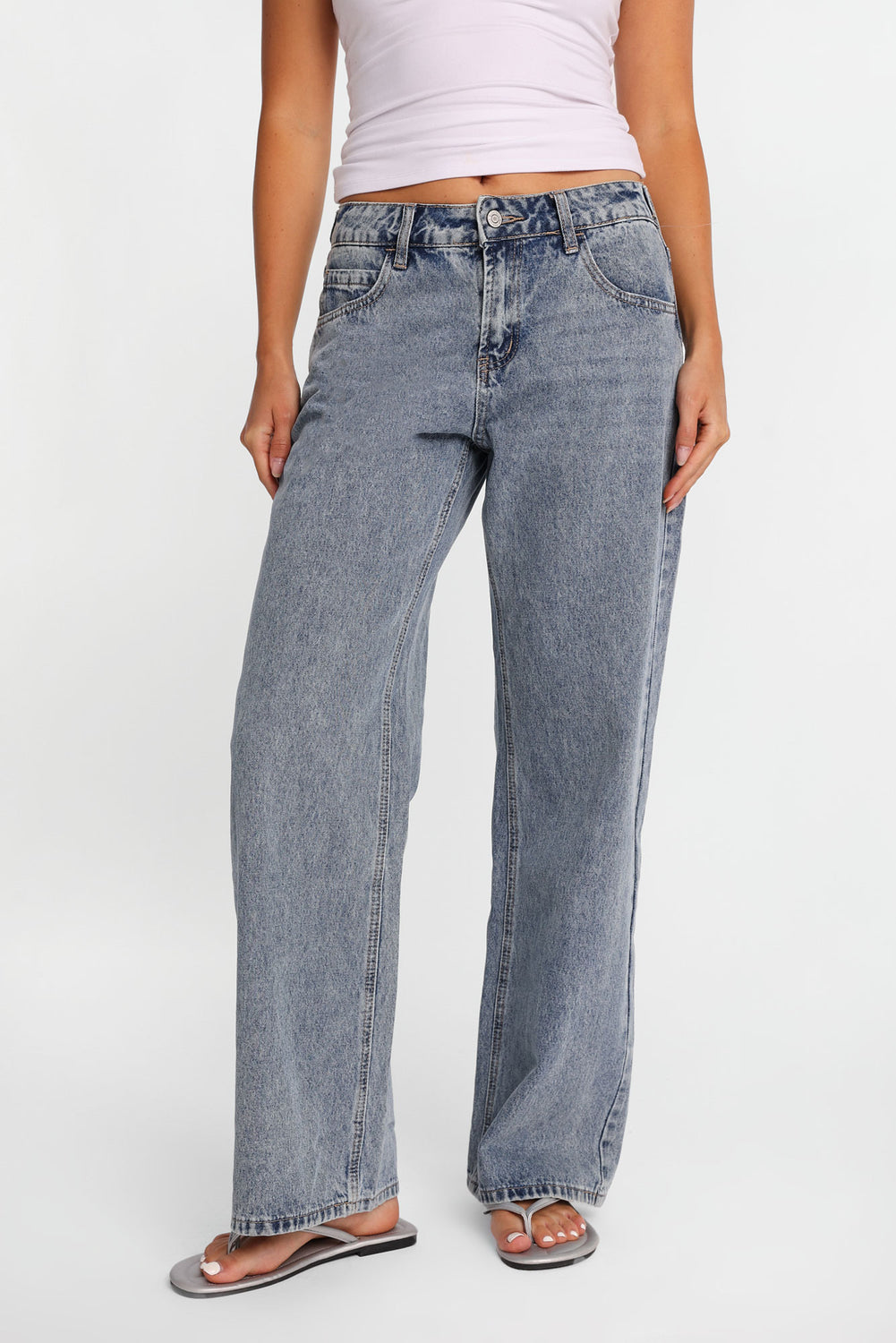 Chloe Adjustable Waist Low Rise Baggy Jeans Chloe Adjustable Waist Low Rise Baggy Jeans