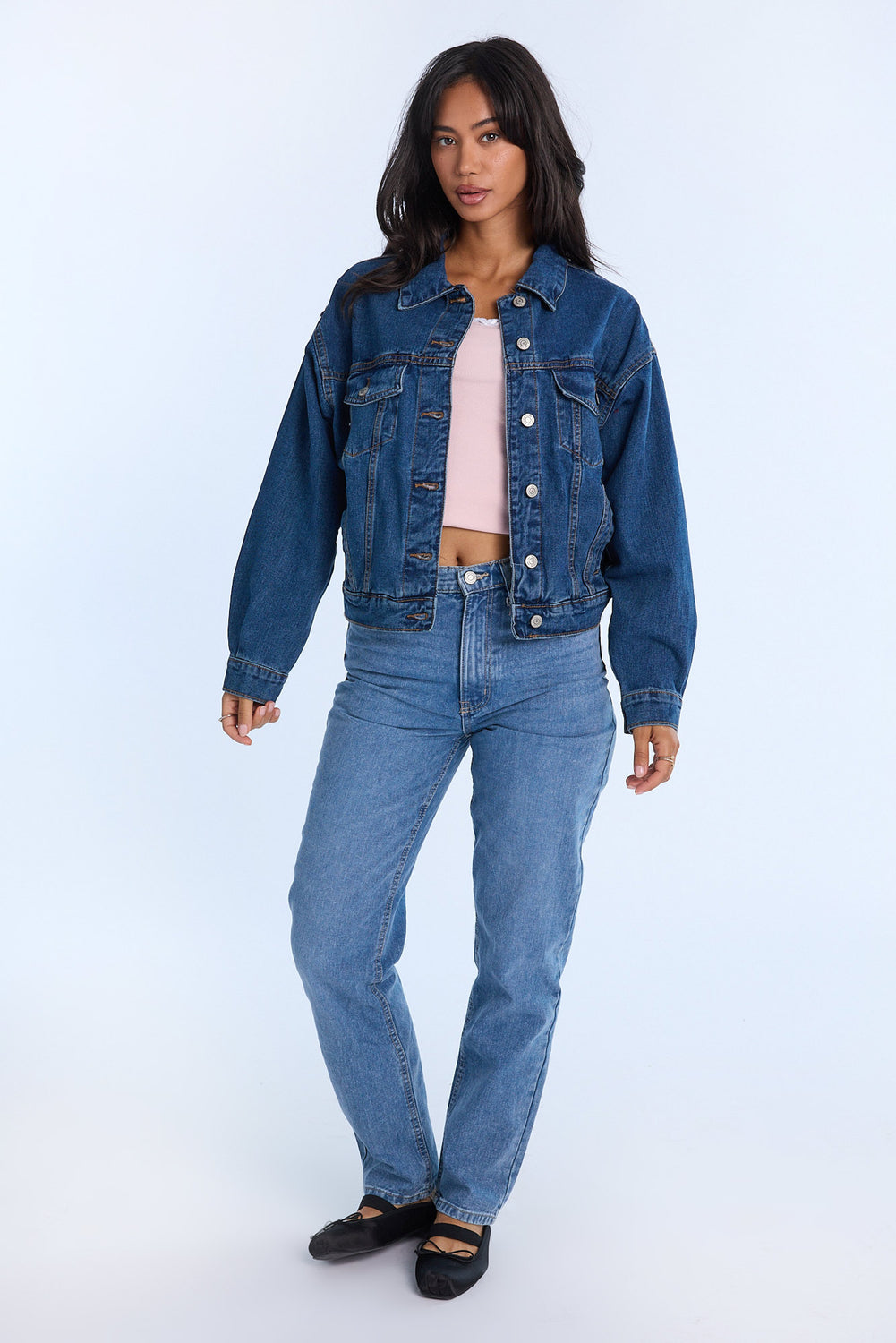 Veste camionneur en denim Veste camionneur en denim