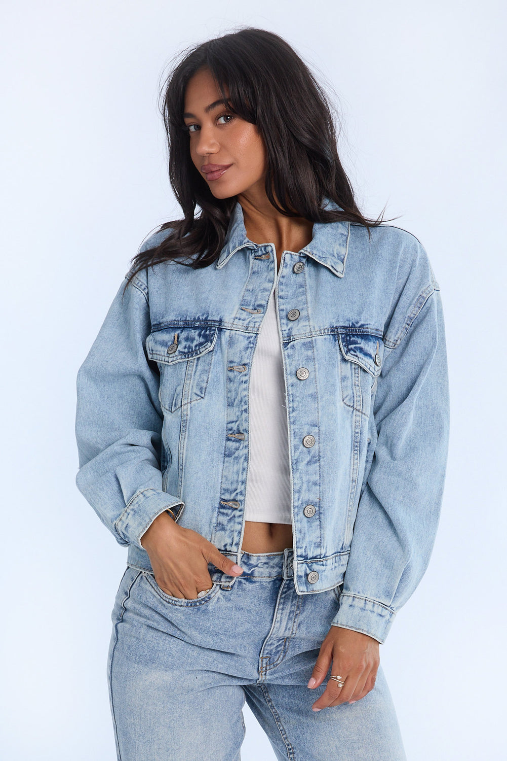 Veste camionneur en denim Veste camionneur en denim