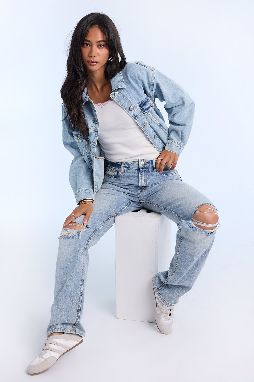 Veste camionneur en denim Veste camionneur en denim