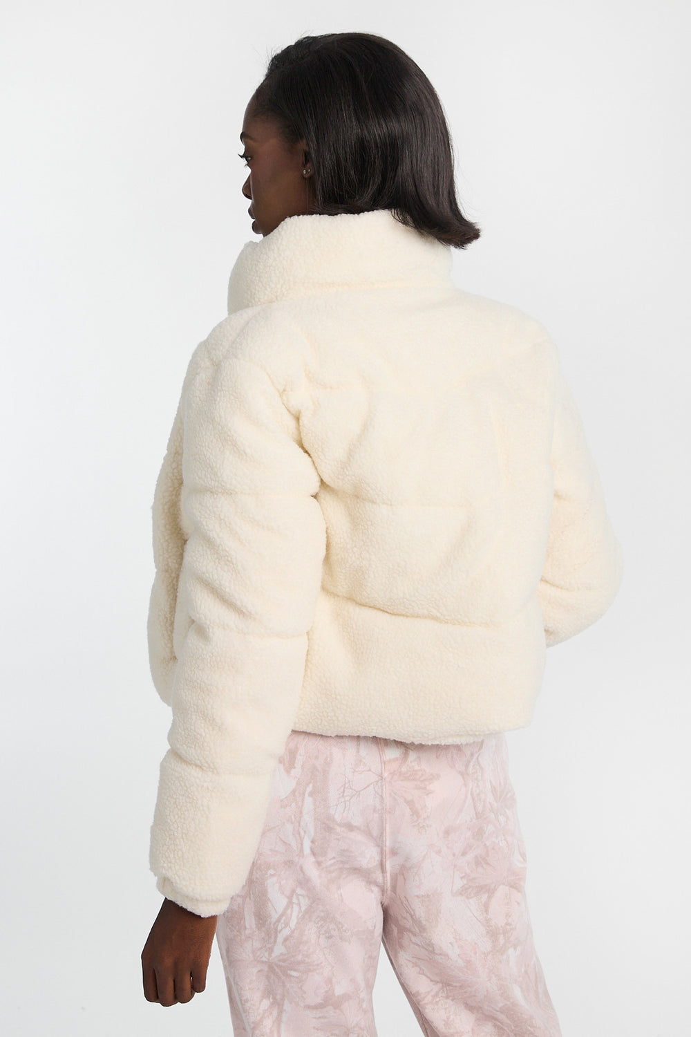 Mock Neck Cropped Puffer Jacket Mock Neck Cropped Puffer Jacket