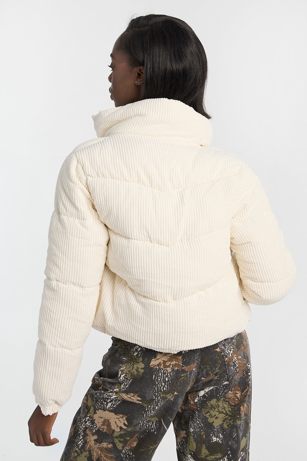 Mock Neck Cropped Puffer Jacket Mock Neck Cropped Puffer Jacket